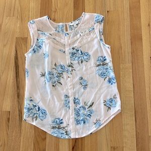 Candies size small pink and blue sleeveless top